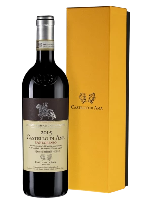 Вино Chianti Classico Gran Selezione San Lorenzo, Италия Castello di Ama Подарочная 2015, 0.75 л
