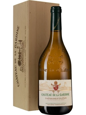 Вино Chateau de la Gardine, Chateauneuf-du-Pape AOC Blanc, wooden box 2018, 0.75 л