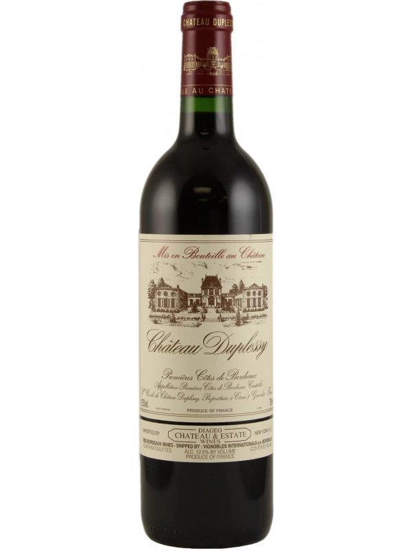 Chateau Duplessy, Premieres Cotes de Bordeaux AOC