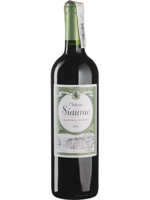 Вино Chateau Siaurac, Lalande de Pomerol AOC 2016, 0.75 л
