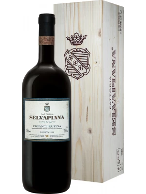 Вино Fattoria Selvapiana, Fornace Chianti Rufina DOCG Riserva, wooden box 1998, 1.5 л