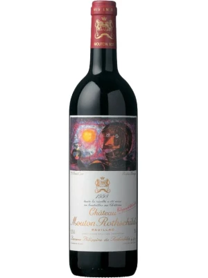 Вино Chateau Mouton Rothschild, Pauillac AOC Premier Grand Cru Classe 1998, 0.375 л