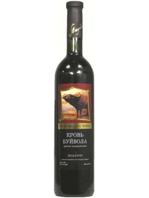 Вино Skoliovin, Buffalo Blood Red Semi-Dry 0.75 л