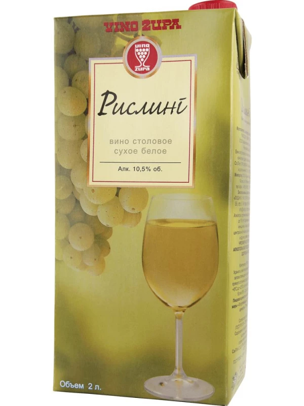 Vino Zupa, Rizling, Tetra Pak