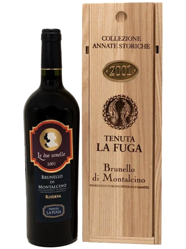 Tenuta La Fuga, Le Due Sorelle Brunello di Montalcino Riserva DOCG, wooden box