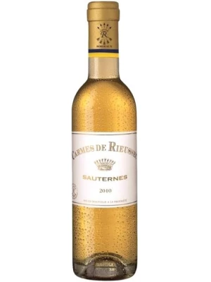 Вино Les Carmes de Rieussec, Sauternes AOC 2010, 0.375 л