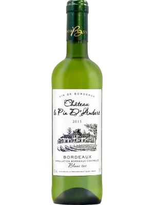 Вино Chateau le Pin d'Ambert Blanc Sec, Bordeaux AOC 2015, 0.75 л