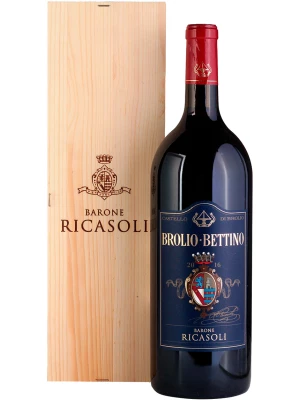 Вино Barone Ricasoli, Brolio Bettino, Chianti Classico DOCG, wooden box 2017, 1.5 л