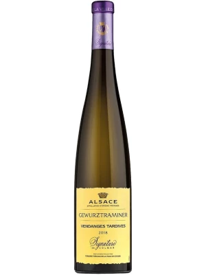 Вино Domaine Viticole de la Ville de Colmar, Gewurztraminer Vendanges Tardives Signature de Colmar, Alsace AOP 2018, 0.75 л