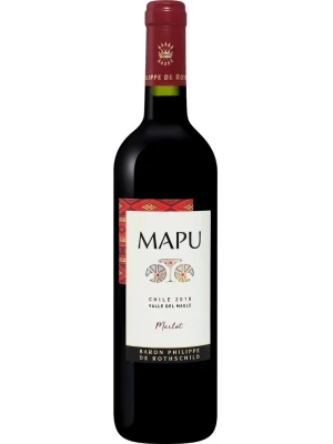 Вино Baron Philippe de Rothschild, Mapu Seleccion Merlot 2021, 0.75 л
