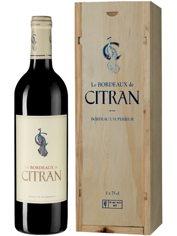 Le Bordeaux de Citran Rouge, Bordeaux AOC, wooden box