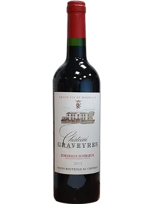 Вино Chateau Graveyres, Bordeaux Superieur АОC 2012, 0.75 л
