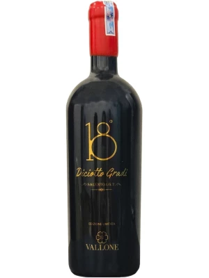 Вино Vallone, Diciotto Gradi Edizione Limitata, Salento IGT 2020, 0.75 л