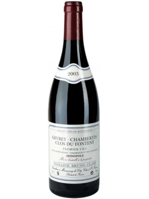 Вино Domaine Bruno Clair Gevrey-Chambertin Premier Cru Clos du Fonteny 2003, 0.75 л