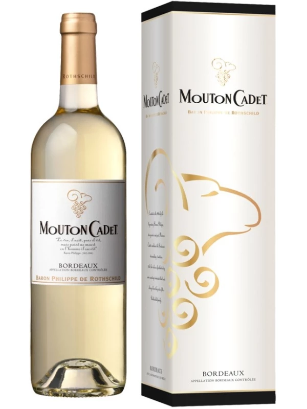 Mouton Cadet, Bordeaux AOC Blanc, gift box