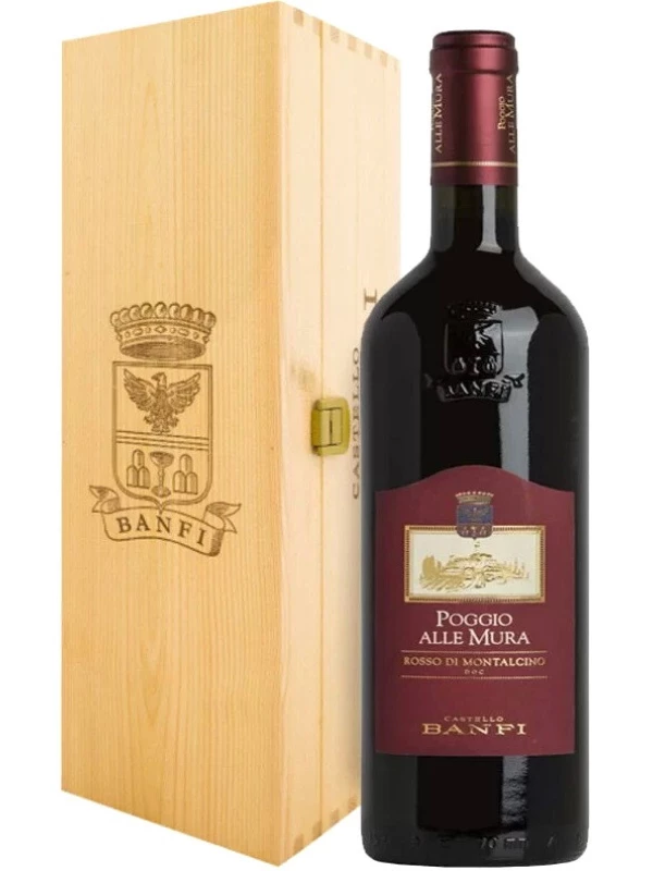 Castello Banfi, Poggio alle Mura Rosso di Montalcino DOC, wooden box