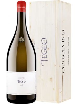 Вино Codice Vino, Tegeo Pecorino Superiore, Abruzzo DOP, wooden box 2018, 3 л