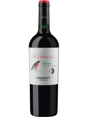 Вино Bisquertt, Petirrojo Reserva, Carmenere, Colchagua Valley DO 2019, 0.75 л