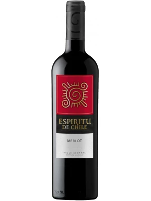 Вино Espiritu de Chile Merlot Semi-Dry, Valle Central DO 0.75 л