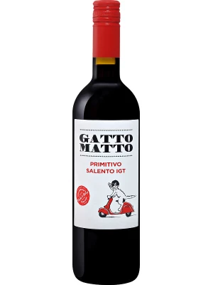 Вино Villa degli Olmi, Gatto Matto Primitivo, Salento IGT 2017, 0.75 л