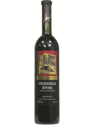Вино Skoliovin, Bear Blood Red Semi-Sweet 0.75 л