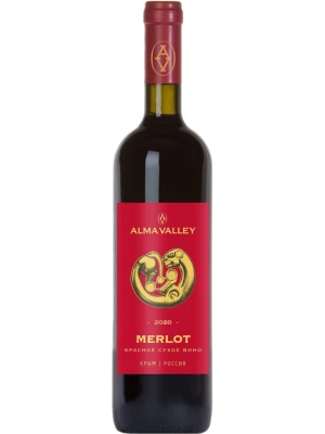 Вино Alma Valley Merlot 2020, 0.75 л