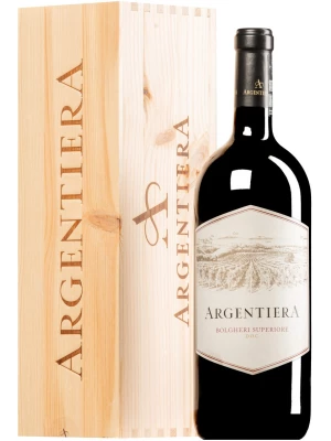 Вино Argentiera, Bolgheri Superiore DOC, wooden box 2020, 1.5 л