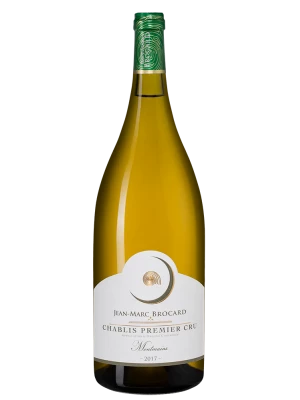 Вино Chablis Premier Cru Montmains, Франция Jean-Marc Brocard (Domaine Sainte-Claire) 2017, 1.5 л