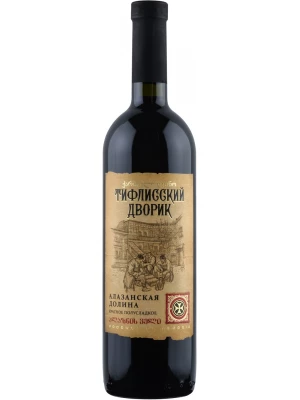 Вино Тифлисский Дворик Алазанская Долина Красное 0.75 л