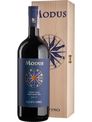 Вино Ruffino, Modus, Toscana IGT, wooden box 2017, 1.5 л