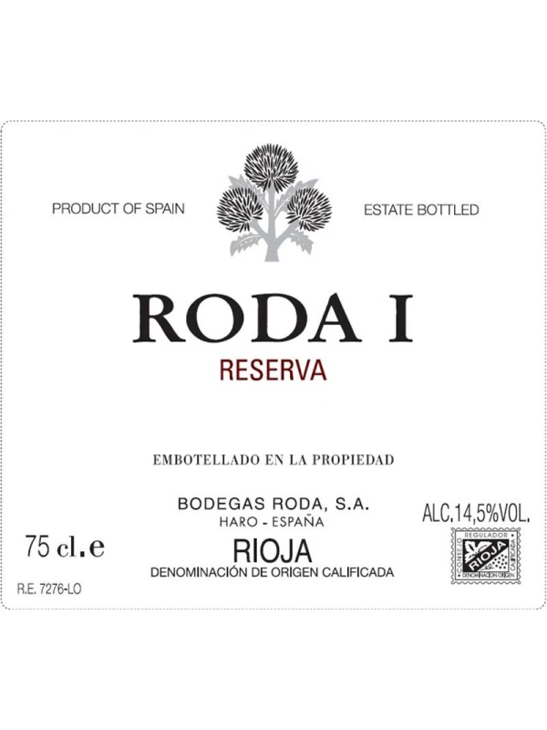 Roda I Reserva, Rioja DOC