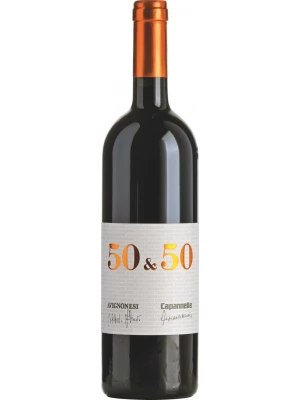 Вино Avignonesi-Capannelle, 50 & 50, Vino da Tavola di Toscana IGT 2016, 0.75 л