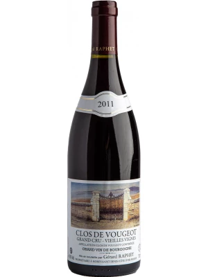 Вино Gerard Raphet, Clos de Vougeot Grand Cru Vieilles Vignes AOC 2011, 0.75 л