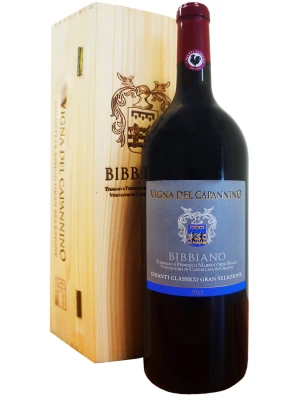 Вино Bibbiano, Vigna del Capannino Chianti Classico Gran Selezione DOCG, wooden box 2013, 1.5 л