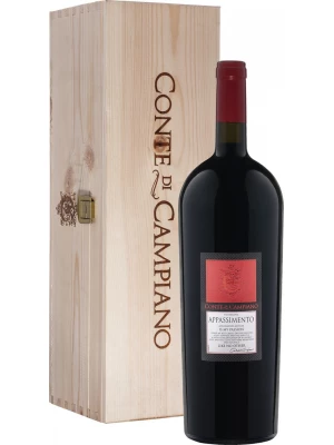 Вино Conte di Campiano Appassimento, Puglia IGT, wooden box 2015, 1.5 л