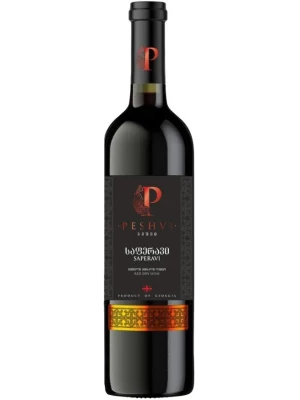 Вино Peshvi Saperavi 2019, 0.75 л