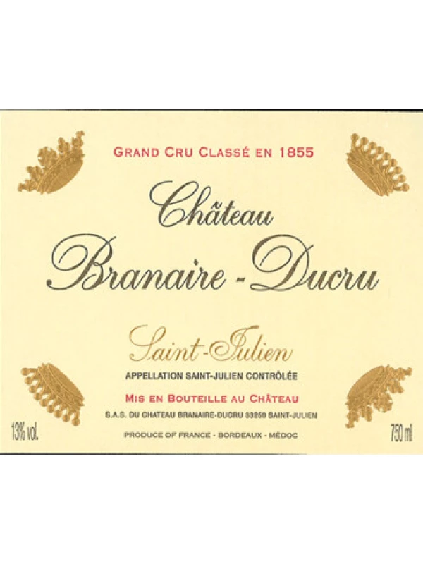 Chateau Branaire-Ducru, AOC Saint-Julien 4-eme Grand Cru Classe