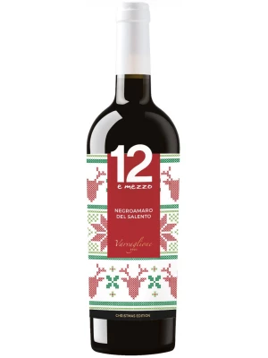 Вино 12 e Mezzo Negroamaro del Salento IGP, New Year Design 2016, 0.75 л