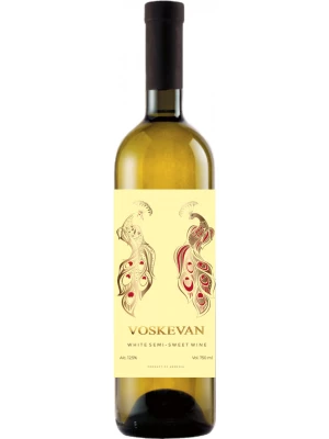 Вино Voskevan White Semi-Sweet 2019, 0.75 л