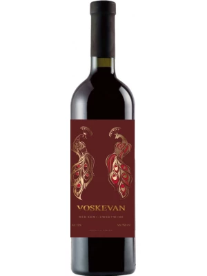 Вино Voskevan Red Semi-Sweet 2019, 0.75 л
