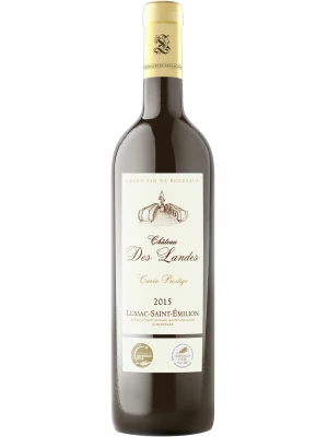 Вино Chateau des Landes, Cuvee Prestige, Lussac-Saint-Emilion AOC 2015, 0.75 л