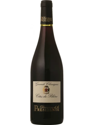 Вино Domaine de la Presidente, Grands Classique Rouge, Cotes du Rhone AOC 2014, 0.75 л