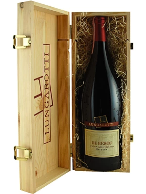 Вино Rubesco Riserva Vigna Monticchio, Torgiano Rosso Riserva DOCG, wooden box 2004, 1.5 л