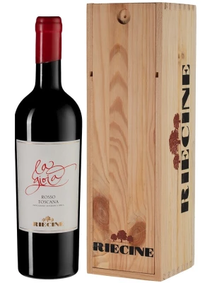 Вино Riecine, La Gioia, Toscana IGT, wooden box 2017, 0.75 л