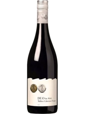 Вино DUO du Midi Malbec-Cabernet Franc, Pays d'Oc IGP 2020, 0.75 л