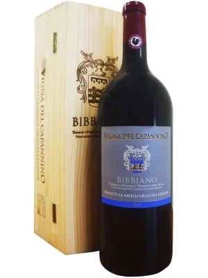 Вино Bibbiano, Vigna del Capannino Chianti Classico Gran Selezione DOCG, wooden box 2016, 1.5 л