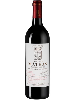 Вино Chateau Matras, Saint-Emilion Crand Cru Classe 2001, 0.75 л