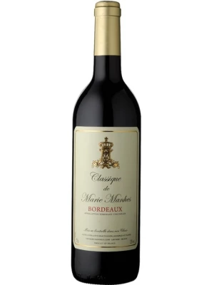 Вино Classique de Marie Manhes Bordeaux AOC Rouge Sec 0.75 л