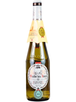 Вино Moulin des Haies, Muscadet Sevre et Maine Sur Lie AOP 2018, 0.75 л