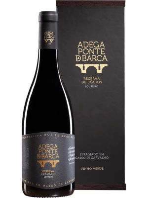 Вино Ponte da Barca Loureiro Reserva de Socios, Vinho Verde DOC, gift box 2018, 0.75 л